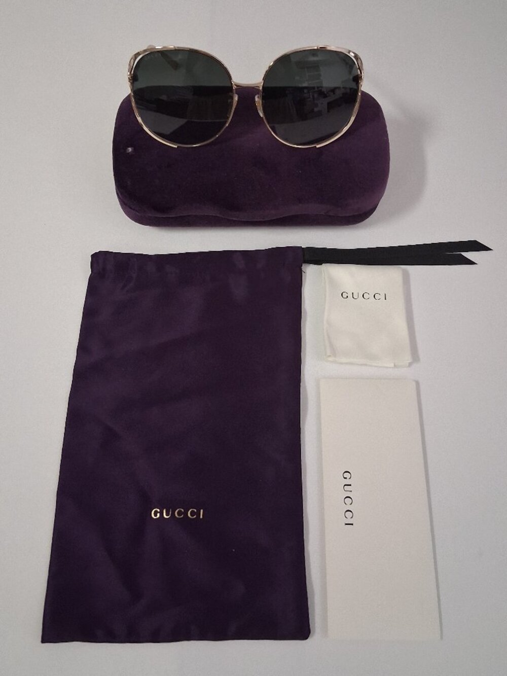 Gucci GG0225S 001 Sunglasses – Black | 63-17-130 | Brand New